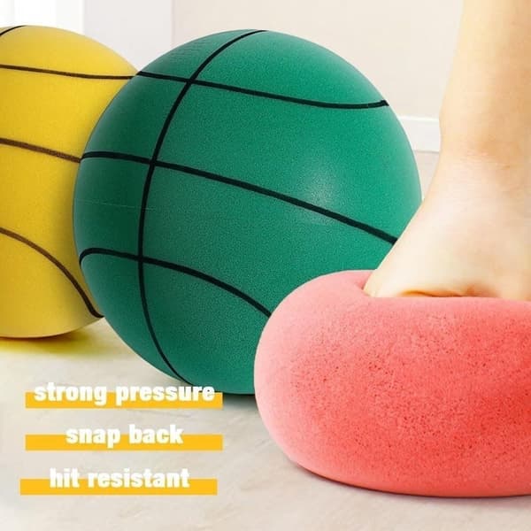 OBOSOE Ny Silent Basketball Dribbling Indendørs Skum Træningsbold, Silent Bounce No Noise Basketball