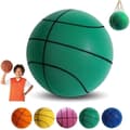 Miniatyrbillede 1 af 6: OBOSOE Ny Silent Basketball Dribbling Indendørs Skum Træningsbold, Silent Bounce No Noise Basketball