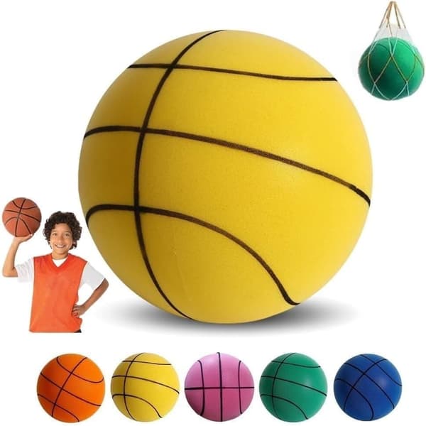 OBOSOE Ny Silent Basketball Dribbling Indendørs Skum Træningsbold, Silent Bounce No Noise Basketball