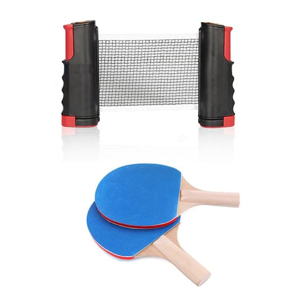 Professionell bordstennissport träningsuppsättning Racket Blade Mesh Net Ping Pong Student Sportutrustning Enkel Bärbar
