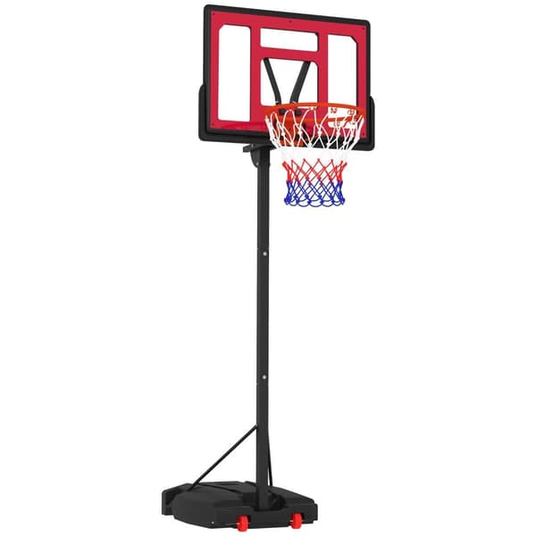Utomhus Basketkorg för Barn, 200-260 cm, Röd