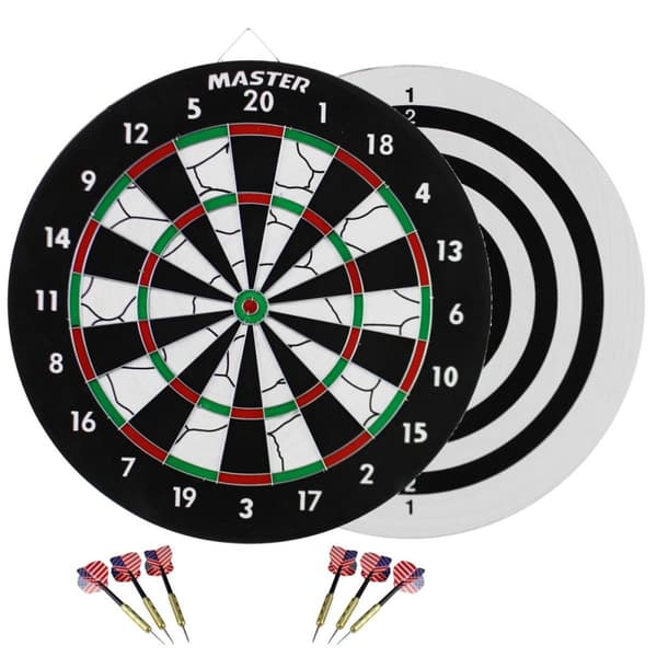 Dartskive MASTER Flocking 45 cm - dobbeltsidet