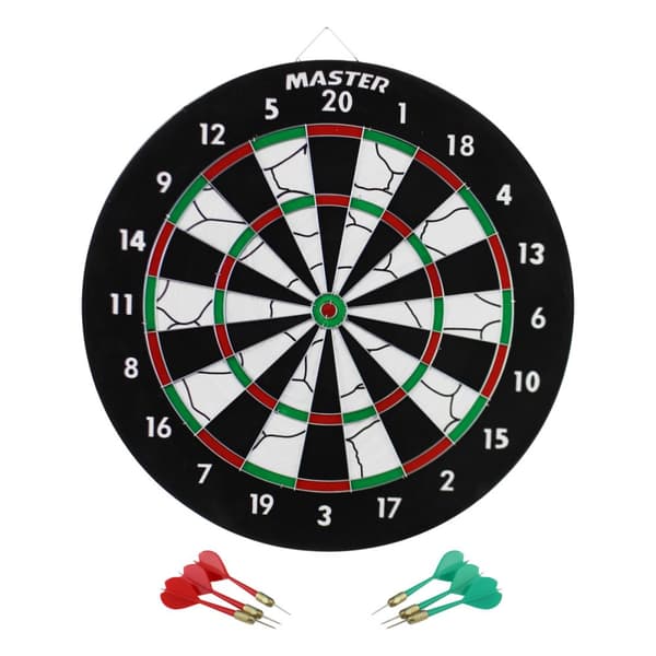 Pappersdarttavla MASTER Flocking 37 cm - dubbelsidig
