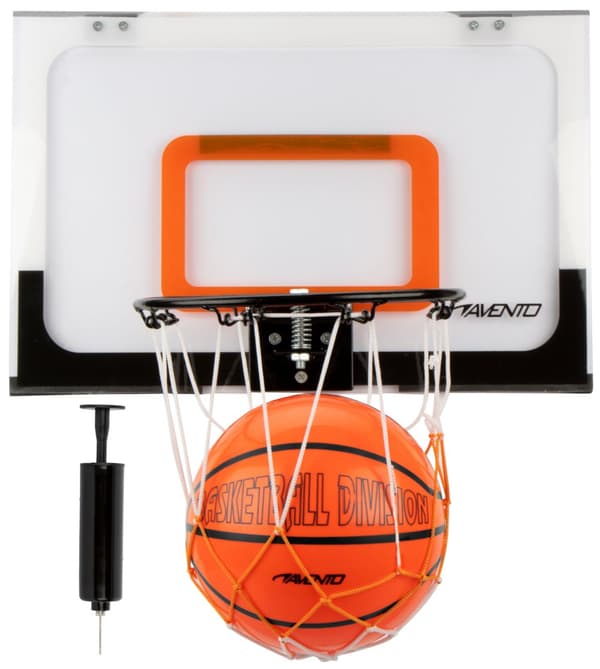 Basketball set mini AVENTO 47BM with grid + ball + pump