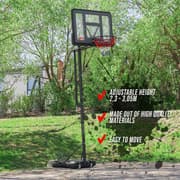 ProSport Basketball kurv Premium 2,3-3,05 m