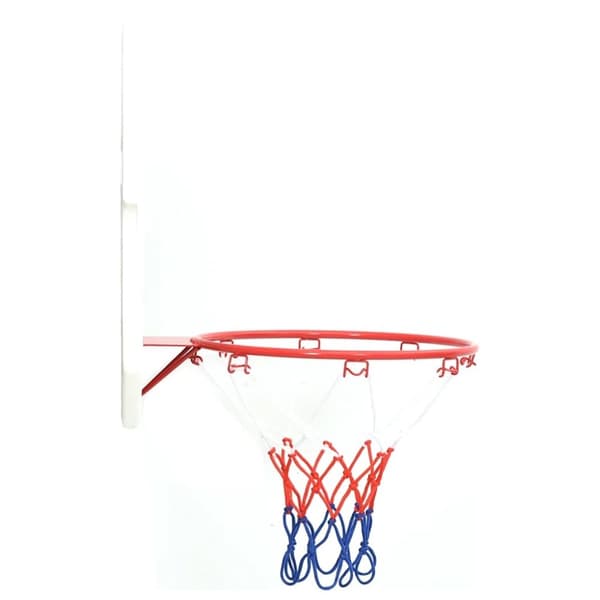 vidaXL vægmonteret basketballkurv med plade 5 dele 66x44,5 cm