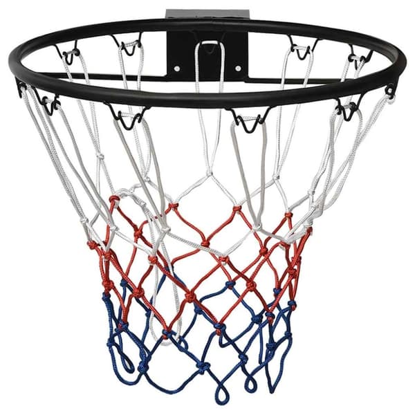 vidaXL Basketballkurv svart 45 cm stål