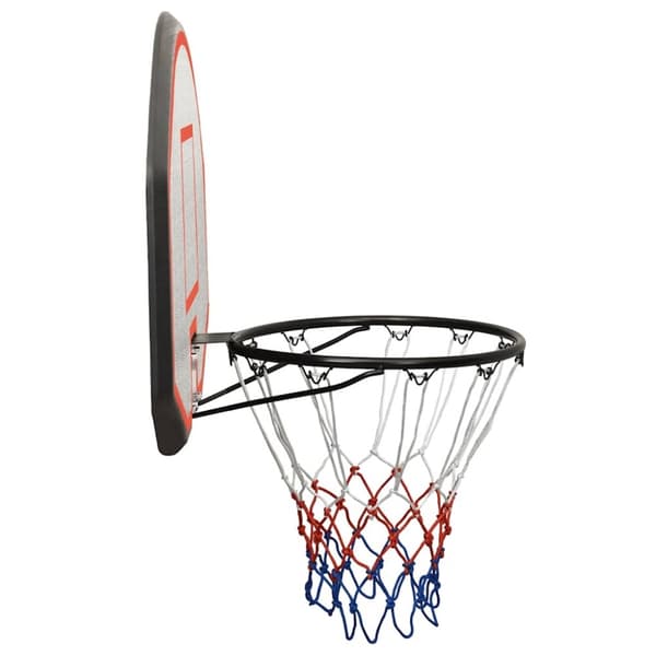 vidaXL basketballkurv med plade 90x60x2 cm polyethylen sort