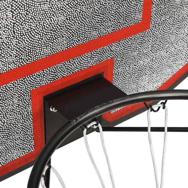 vidaXL basketballkurv med plade 90x60x2 cm polyethylen sort
