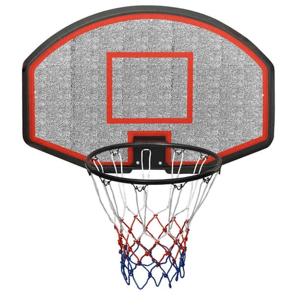 vidaXL basketballkurv med plade 90x60x2 cm polyethylen sort