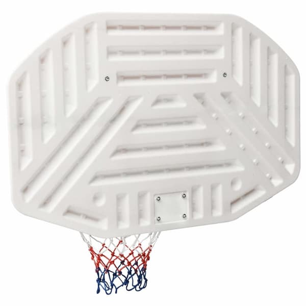 vidaXL Koripallolevy valkoinen 109x71x3 cm polyeteeni