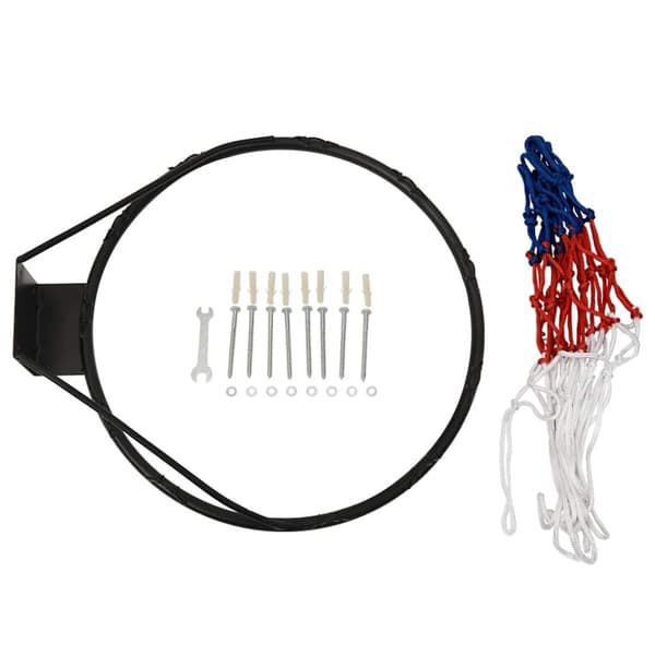 vidaXL basketballkurv med plade 71x45x2 cm polyethylen hvid
