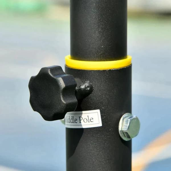 Rootz Basketball Stand - Højdejusterbart Basketball System Til Børn - Basketball Bøjle Med Hjul - Udvendig - Stål - PVC - HDPE - Sort - 83 x 75 x 206-
