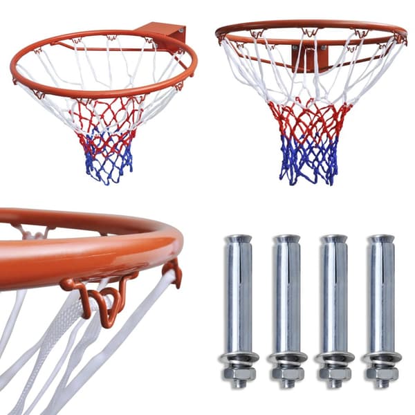 Basketballkurvesæt med ring og net 45 cm orange - Basketballkurv - Basketballkurve - Home & Living