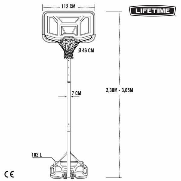 Basketkorg Lifetime