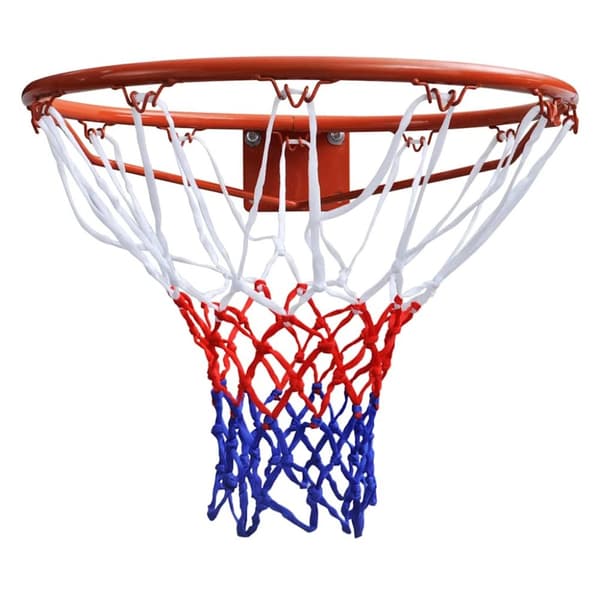 Basketkorg med orange nät 45 cm