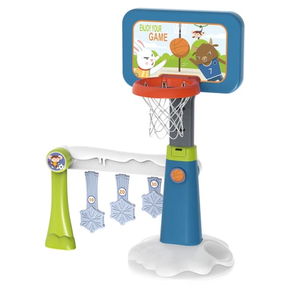 WOOPIE Set 2 i 1 Basketfotbollsmål + Boll + Pump