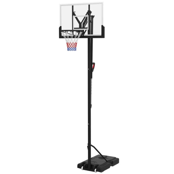 Justérbar Basketkorg, 295-365 cm, Svart
