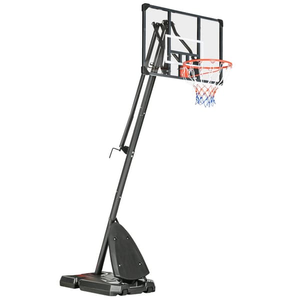 Justerbart Basketställ, 293-350 cm, Svart+Röd