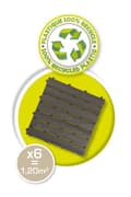 Pikkukuva 2 / 4: Smoby - 6 laatan setti - Lattiat kotona - 45x45cm - Puukuvioinen - UV-suojattu - 100% kierrätettyä ja kierrätettävää muovia