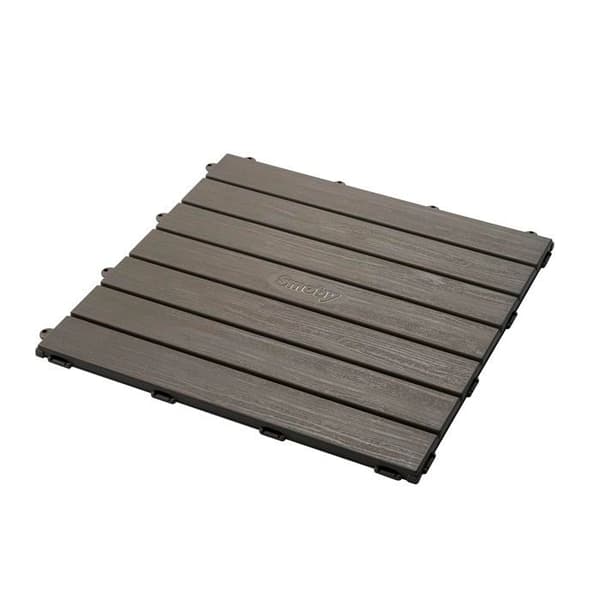 Smoby - Set med 6 plattor - Hemgolv - 45x45cm - Trästruktureffekt - UV-skyddad - 100% återvunnen och återvinningsbar plast
