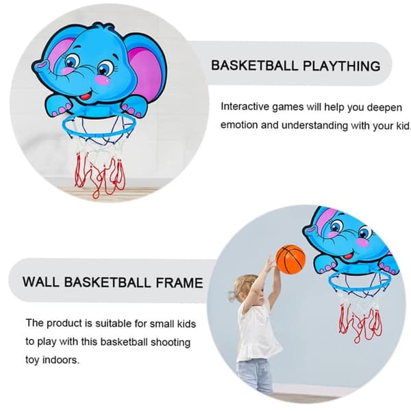 OBOSOE Cartoon Basketball Board Hul hængende kurve til indendørs let at installere Sport for sjov Interaktivt Basketball Spil