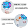 Miniatyrbillede 7 af 8: OBOSOE Cartoon Basketball Board Hul hængende kurve til indendørs let at installere Sport for sjov Interaktivt Basketball Spil