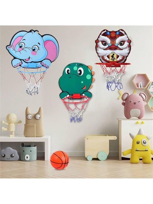OBOSOE Cartoon Basketball Board Hul hængende kurve til indendørs let at installere Sport for sjov Interaktivt Basketball Spil