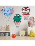 Miniatyrbillede 5 af 5: OBOSOE Cartoon Basketball Board Hul hængende kurve til indendørs let at installere Sport for sjov Interaktivt Basketball Spil