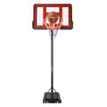 Miniatyrbillede 1 af 2: Bærbar Basketballkurv, Justerbar Højde, Stærk Stabilitet, Velegnet til Alle Vejrforhold,Rød