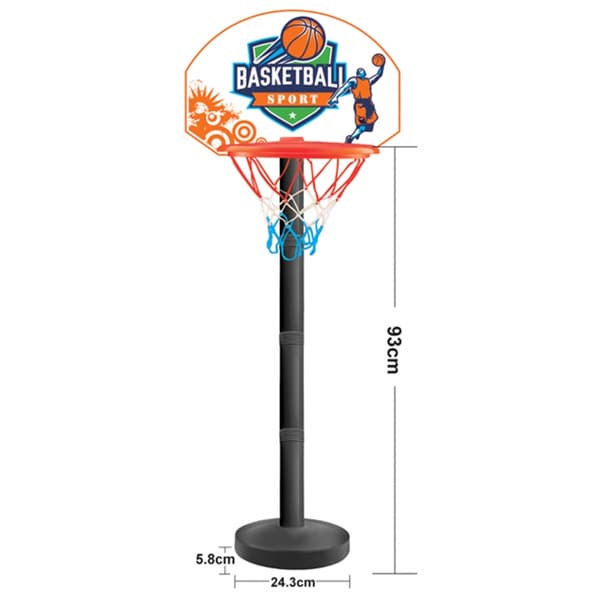 WOOPIE Basketball Sæt – 93 cm bold færdighedsspil