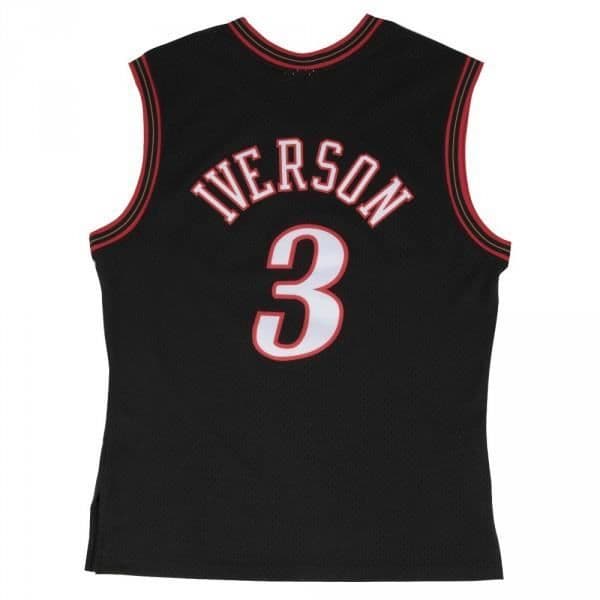 NBA-tröja - Mitchell &amp; Ness - Allen Iverson - Philadelphia Sixers - Svart - Storlek M/L