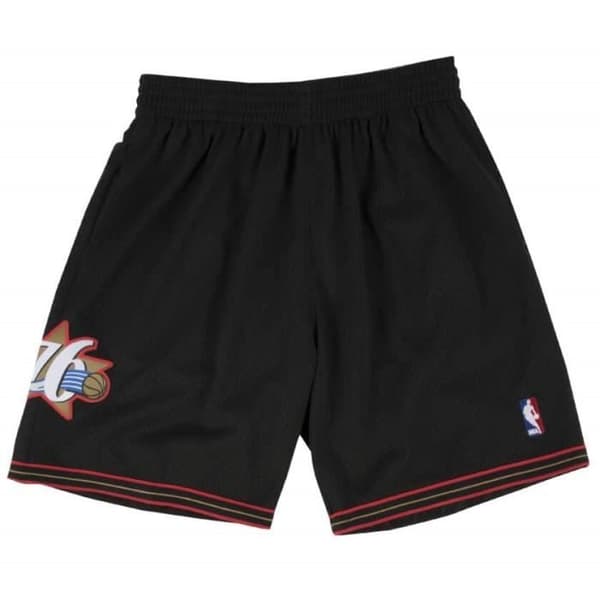 Kortbyxor i basket - M&amp;N - Philadelphia 76ers - Svart - Andningsbar - Herr