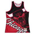 Miniatyrbild 1 av 3: Basketbolltopp M&amp;N Big Face 5.0 Chicago Bulls - Herr - Ärmös - Flerfärgad - Vit - Andas