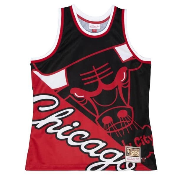 Basketbolltopp M&amp;N Big Face 5.0 Chicago Bulls - Herr - Ärmös - Flerfärgad - Vit - Andas
