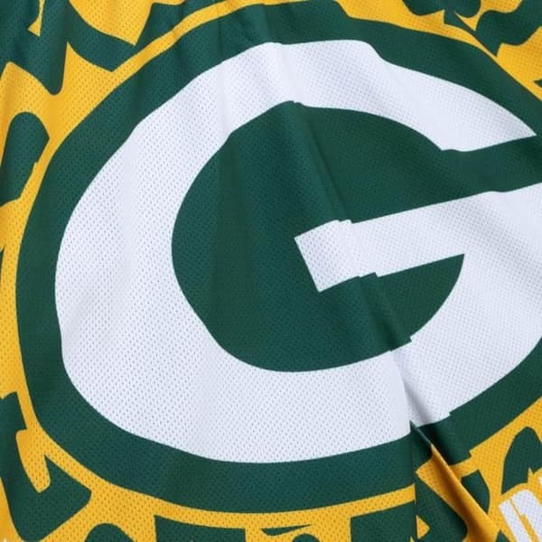 Kort basketbyxor M&N Green Bay Packers JUMBOTRON - Vit - Herr - Andningsbar
