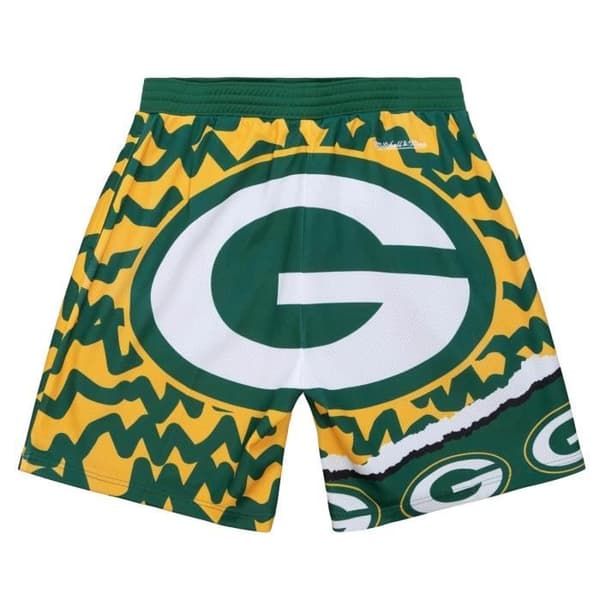 Kort basketbyxor M&N Green Bay Packers JUMBOTRON - Vit - Herr - Andningsbar