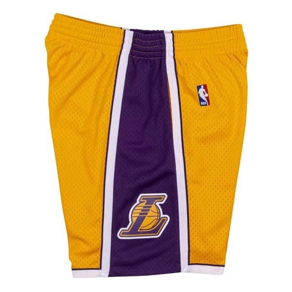 Basketshort - M&N - NBA Los Angeles Lakers 2009-10 - Vit och Guld - Samling Hardwood Classics - Herr