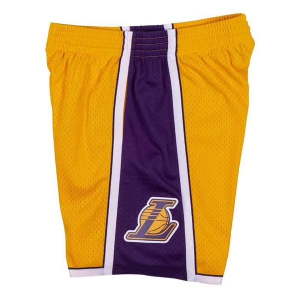 Basketshort - M&N - NBA Los Angeles Lakers 2009-10 - Vit och Guld - Samling Hardwood Classics - Herr