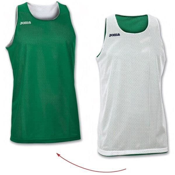 Baskettröja - JOMA - Vändbar - Grön / Vit - Vuxen - Utan ärmar