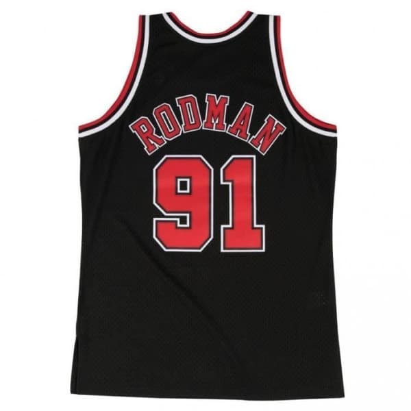 Maillot NBA Dennis Rodman Chicago Bulls 1997-98 Mitchell &amp; Ness Hardwood Classics svart -Mitchell &amp; Ness- Storlek: XXL