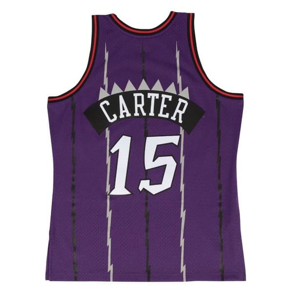 NBA-tröja - Toronto Raptors - Vince Carter - Lila - Utan ärmar - Andningsbar