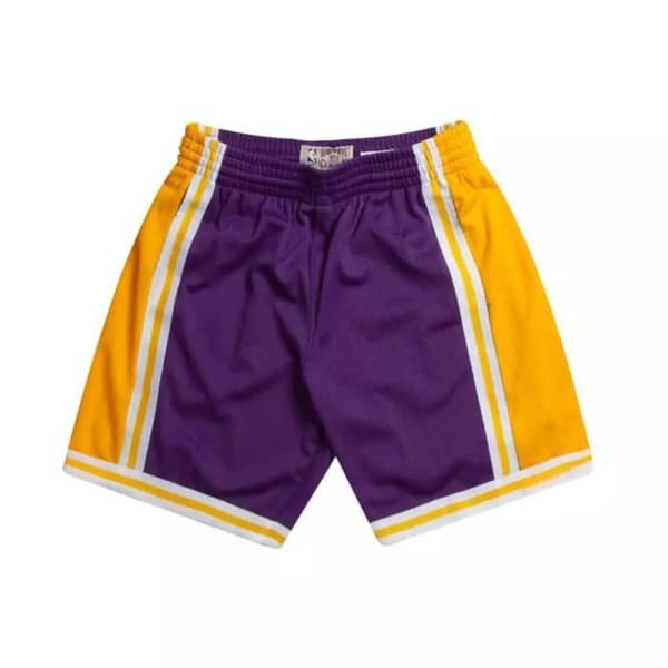 Kort NBA Los Angeles Lakers 1984-85 Mitchell &amp; Ness Swingman Lila för Herr -Mitchell &amp; Ness- Storlek: L