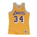 Miniatyrbild 1 av 2: Maillot NBA Shaquille O'Neal Los Angeles Lakers 1996-97 Mitchell &amp; Ness Hardwood Classics gul -Mitchell &amp; Ness- Storlek: XL