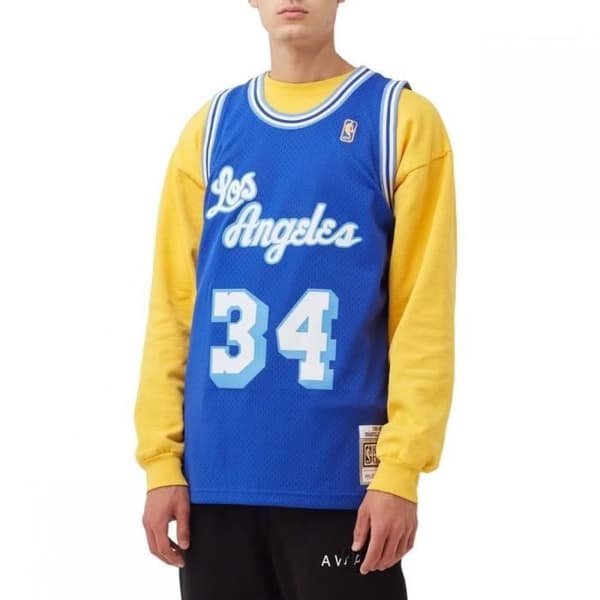 Swingman baskettröja herr Los Angeles Lakers Shaquille ONeal SMJYAC18013-LALROYA96SON