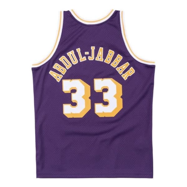 Maillot NBA Kareem Abdul-Jabbar Los Angeles Lakers 1983-84 Hardwood Classics Mitchell & Ness lila