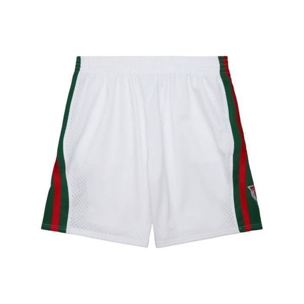 Shorts - Mitchell & Ness - Milwaukee - Herr - Vit - Optimal komfort för basketbal