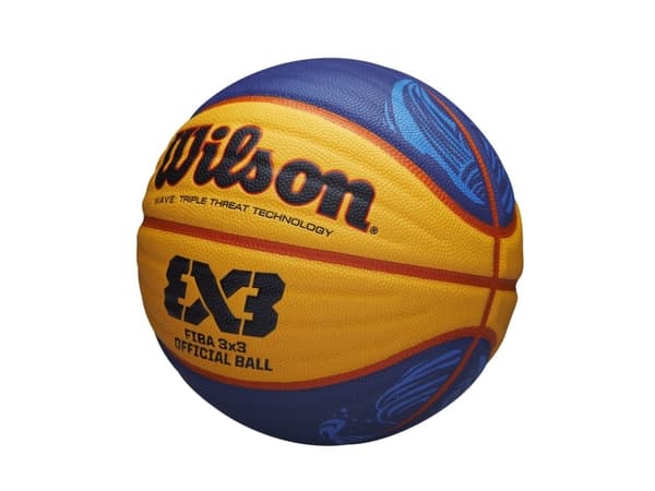 Basketboll Wilson Fiba 3x3 Junior gul och blå WTB1133XB (5)