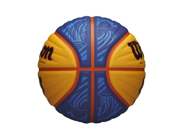 Basketboll Wilson Fiba 3x3 Junior gul och blå WTB1133XB (5)