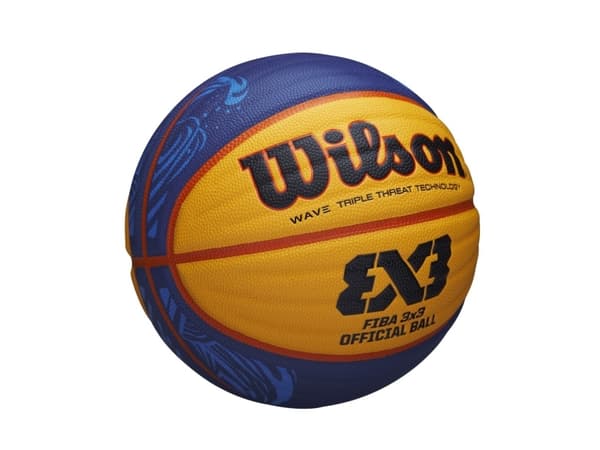 Basketboll Wilson Fiba 3x3 Junior gul och blå WTB1133XB (5)